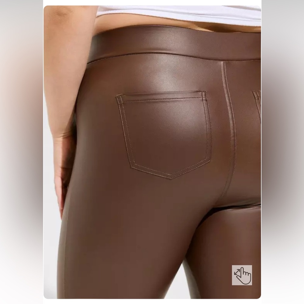 Torrid Full Length Signature Waist Faux Leather Slim Boot Legging Size 3X NWT - Picture 2 of 3
